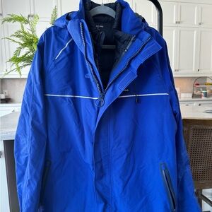 Lands' End Men's Vibrant Blue Ski Jacket